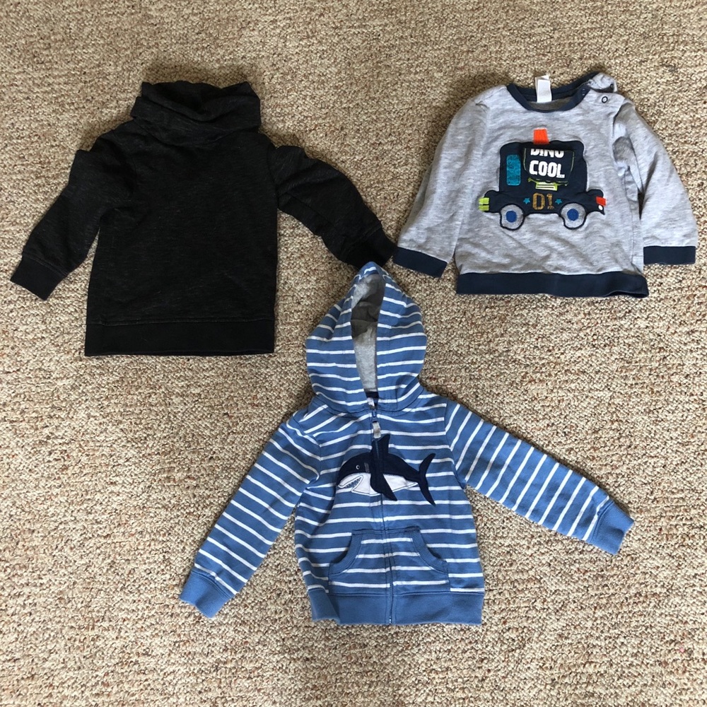Lot of 3 - 24 month boys sweaters